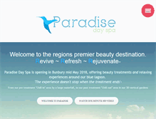 Tablet Screenshot of paradisedayspa.com.au